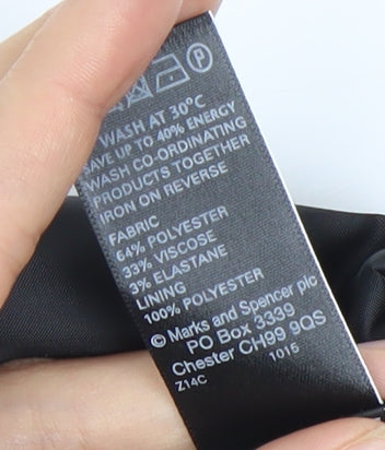 Marks and Spencer Women's Black Striped Blazer UK 14