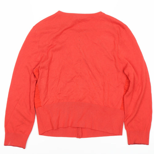 Coast Women's Red Cardigan, Size S, Casual Knitwear