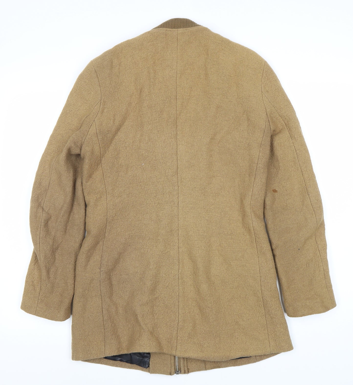 H&M Women's Brown Basic Jacket, Size 12, Mid-Length