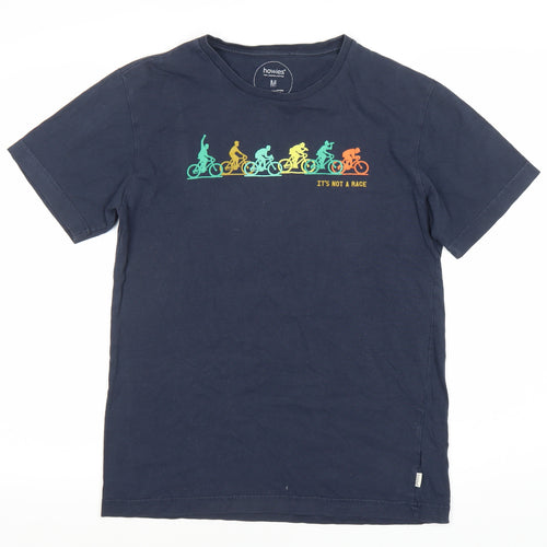 Howies Blue Men's Medium Cotton Graphic T-Shirt
