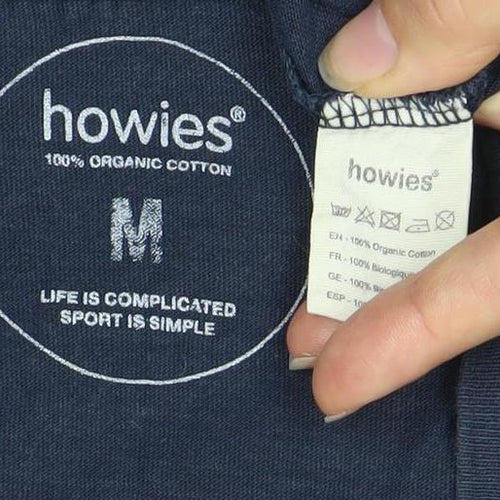 Howies Blue Men's Medium Cotton Graphic T-Shirt