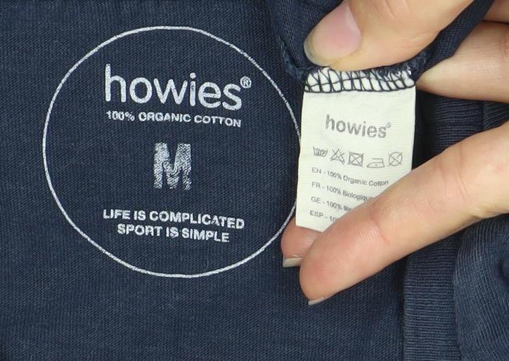 Howies Blue Men's Medium Cotton Graphic T-Shirt