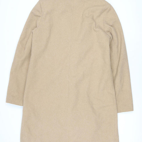 New Look Women's Beige Wool Mid-Length Coat