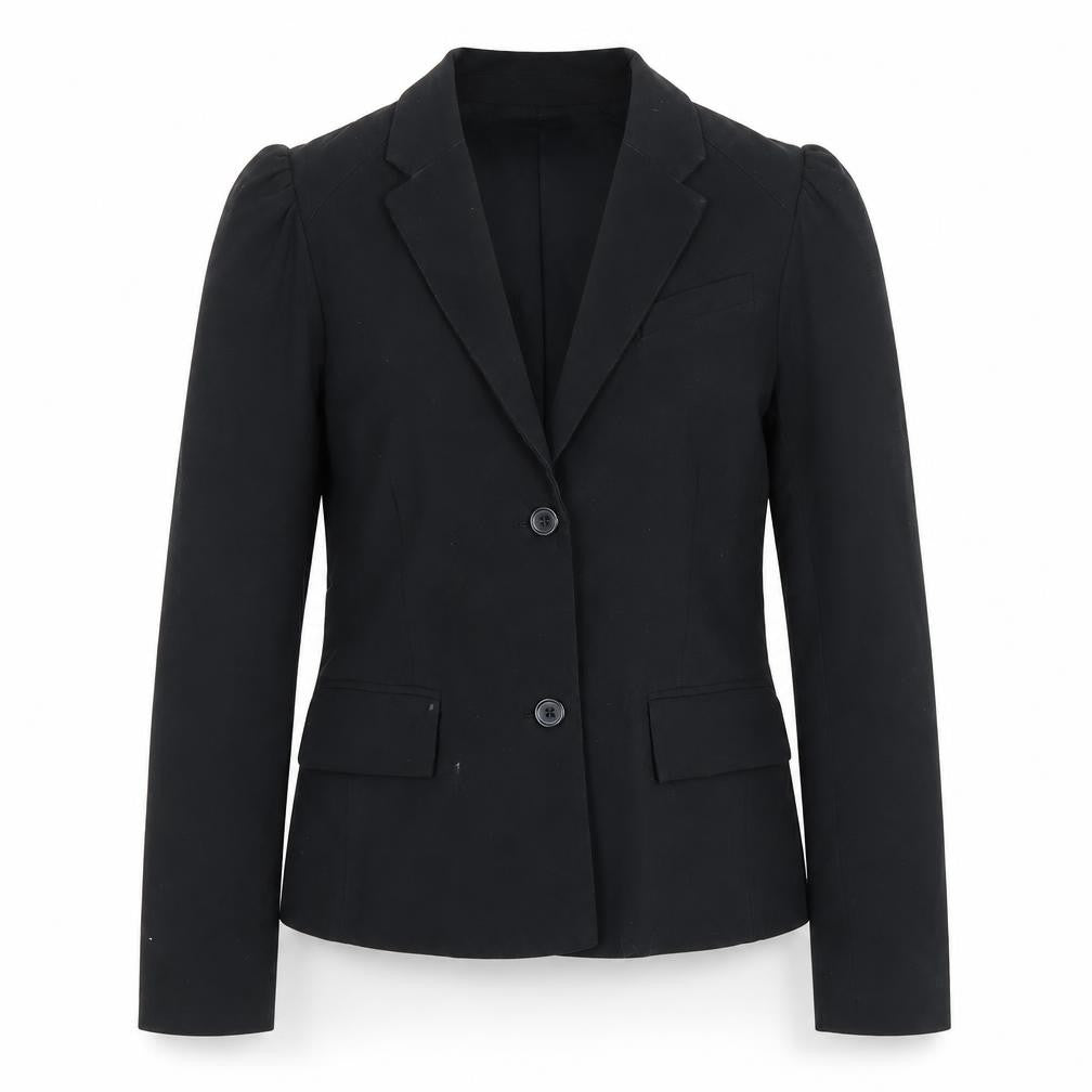Front view of Gap Women's Black Blazer, size 10, Classic Fit