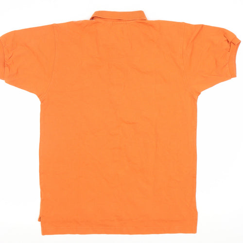 Hang Ten Men's Orange Cotton Polo Shirt L