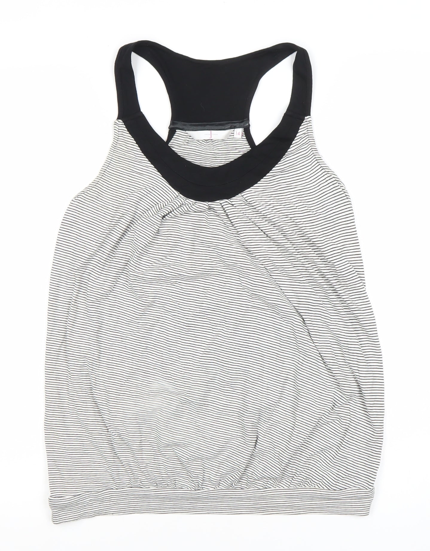 J by Jasper Conran Women's Black White Tank Size 14