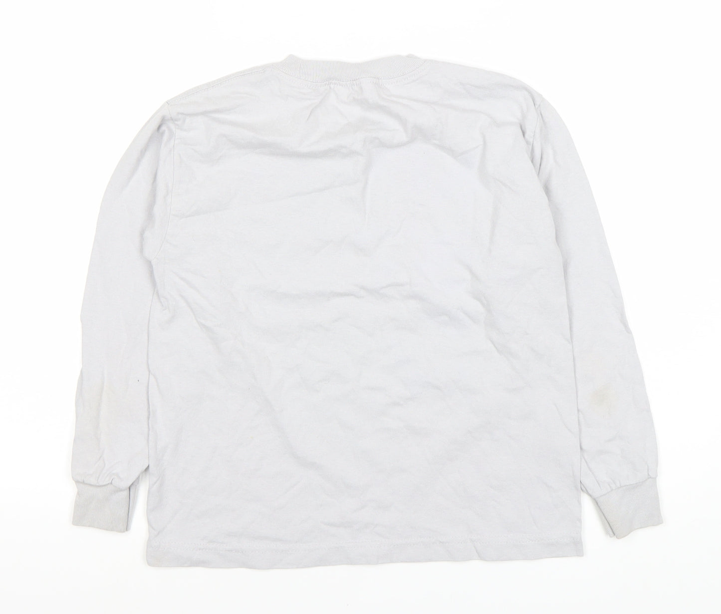 Vans Boys White Graphic Long Sleeve T-Shirt - Small