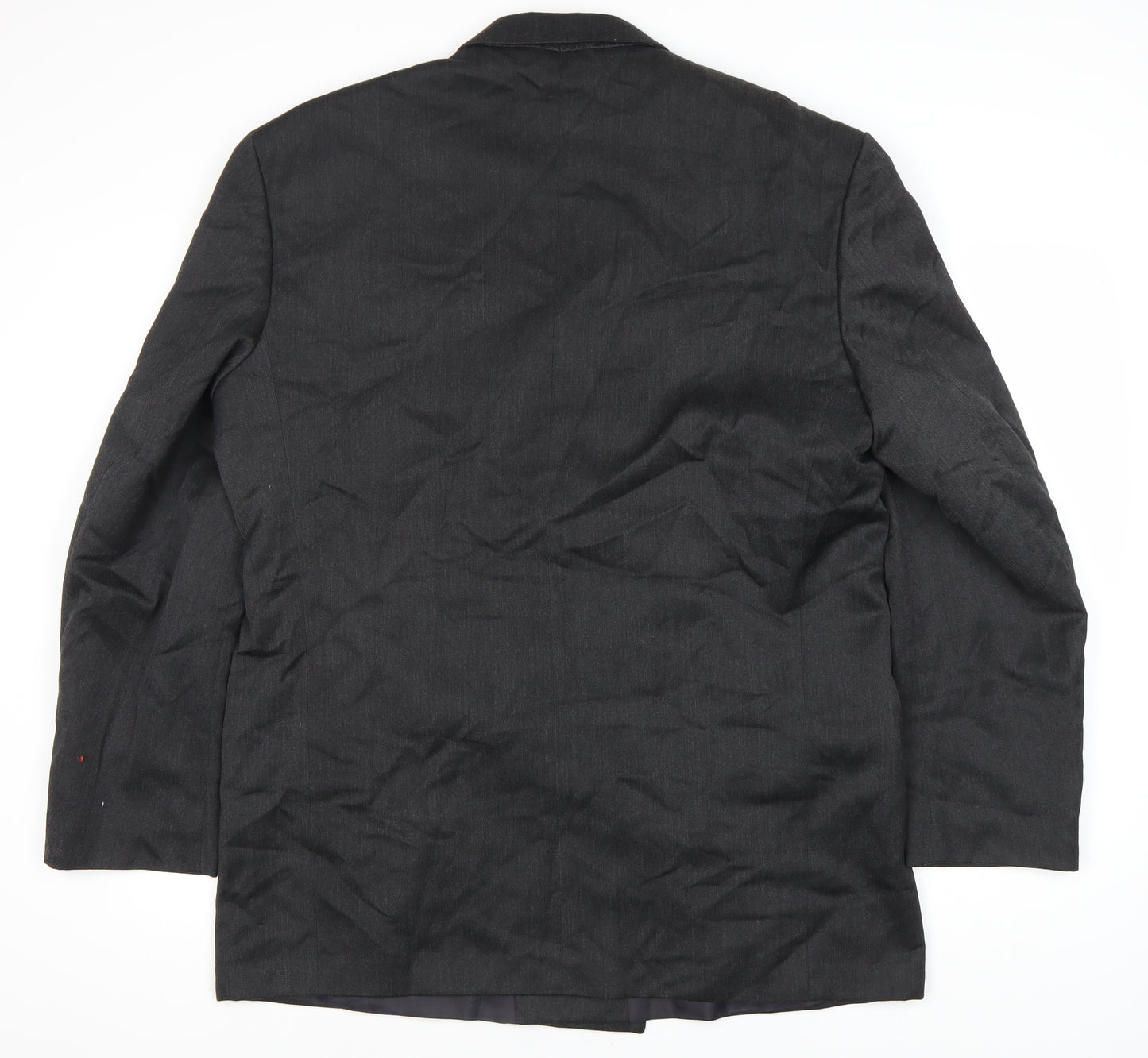 Burtons Men's Black Blazer 44 Long Double-Breasted