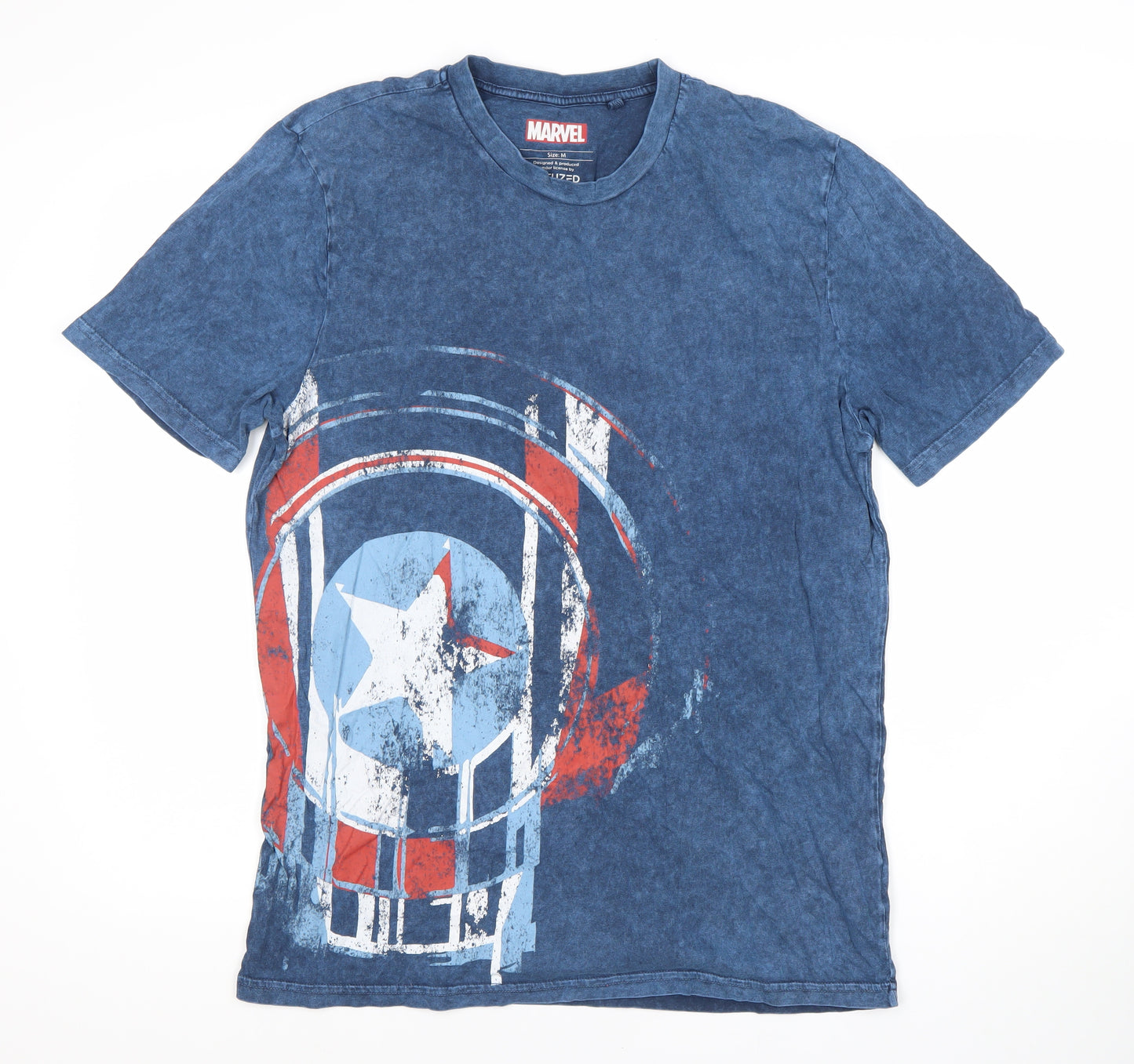 Next Men's Blue Marvel Captain America T-Shirt M