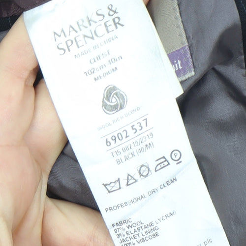 Marks and Spencer Men's Black 40 M Suit Jacket