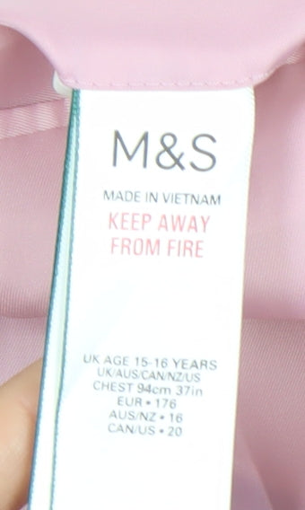 Marks and Spencer Boys Beige Trouser Suit 16 Years