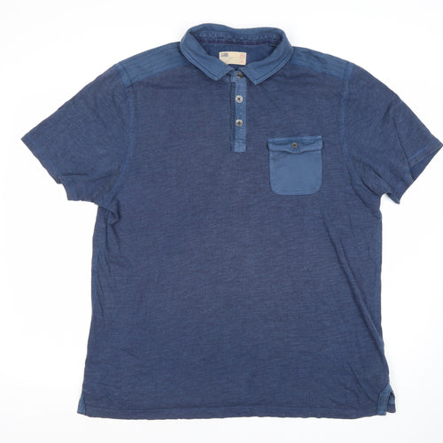 Marks and Spencer Blue Men's Polo XL Short Sleeve