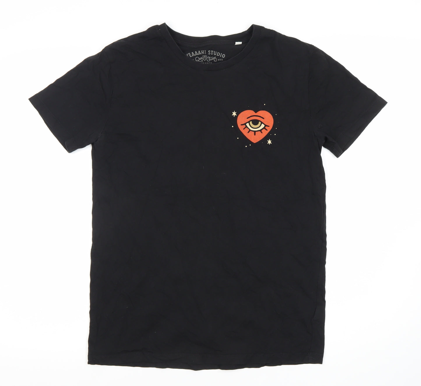 Velani Studio Men's Black Retro Graphic T-Shirt M