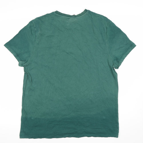 Disney Men's Green Mickey Mouse Graphic T-Shirt S