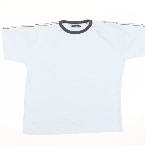 PETROLEUM Men's Blue Crew Neck T-Shirt, M