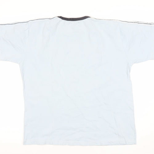 PETROLEUM Men's Blue Crew Neck T-Shirt, M