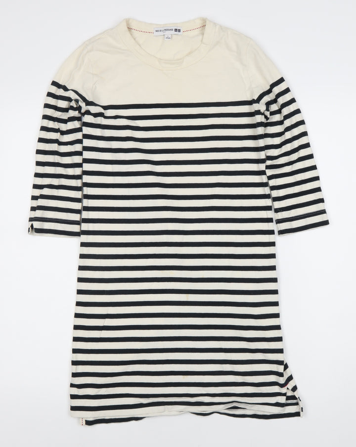 INES DE LA FRESSANGE Women's T-Shirt Dress, S, Striped