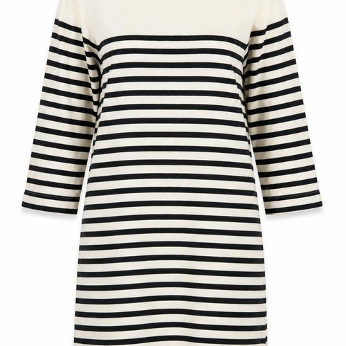 INES DE LA FRESSANGE Women's T-Shirt Dress, S, Striped