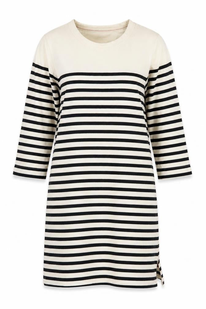 INES DE LA FRESSANGE Women's T-Shirt Dress, S, Striped