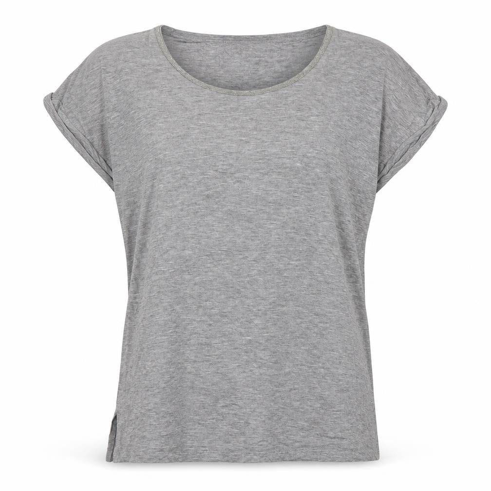 Front view of Next Women's Grey T-Shirt, size 12, Basic Style, Casual