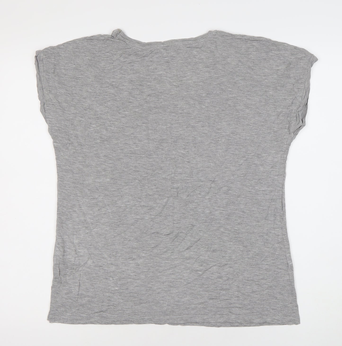 Next Women's Grey T-Shirt, Size 12, Basic Style, Casual