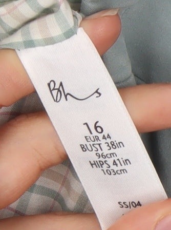 BHS Women's Blue Mid-Length Jacket Size 16