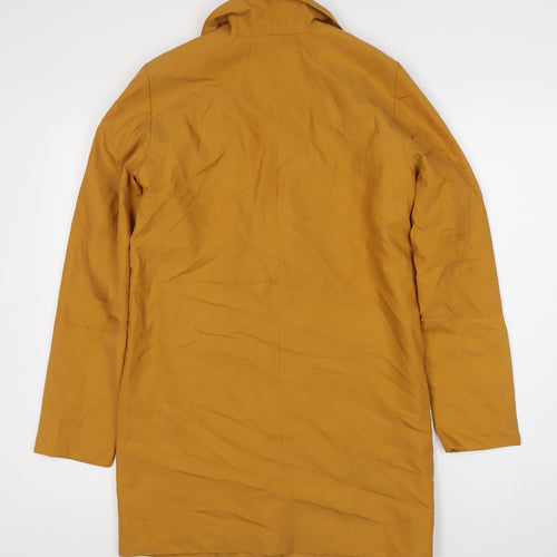 Monki Women's Gold XS Mid-Length Coat
