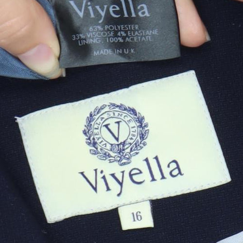 Viyella Women's Black Blazer - Size 16