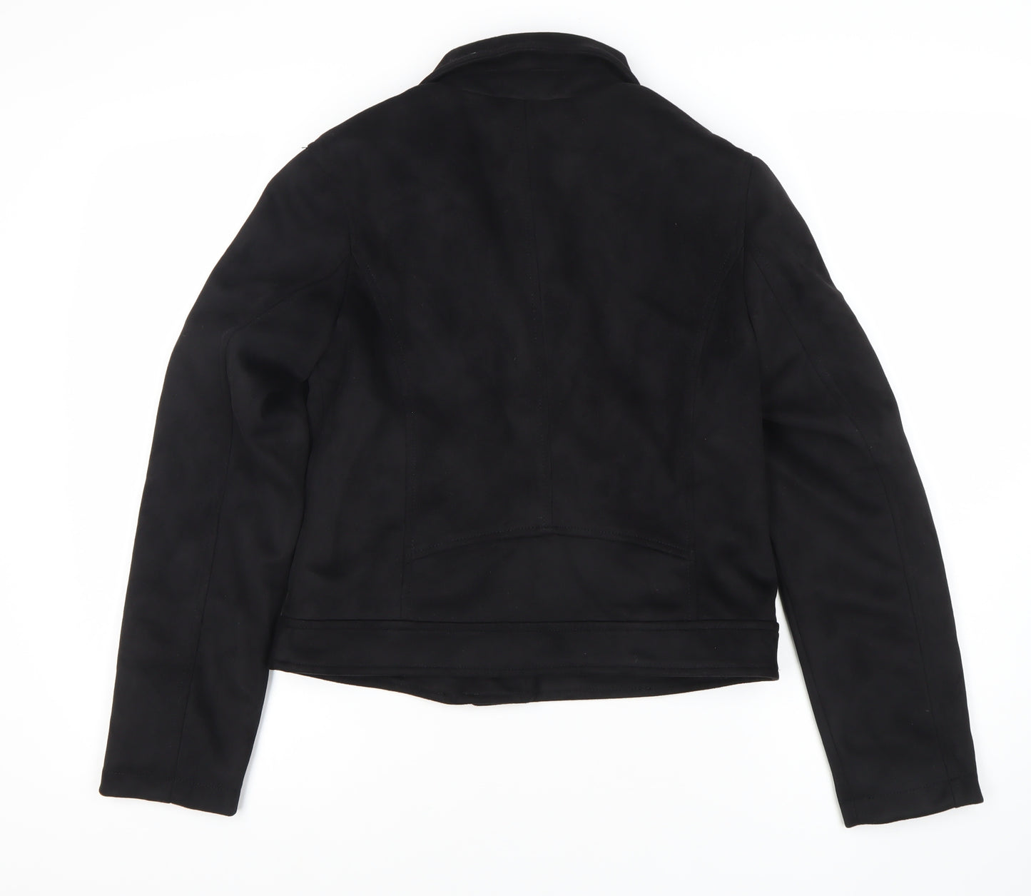 New Look Women's Black Motorcycle Jacket Size 10