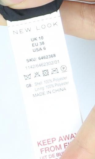 New Look Women's Black Motorcycle Jacket Size 10