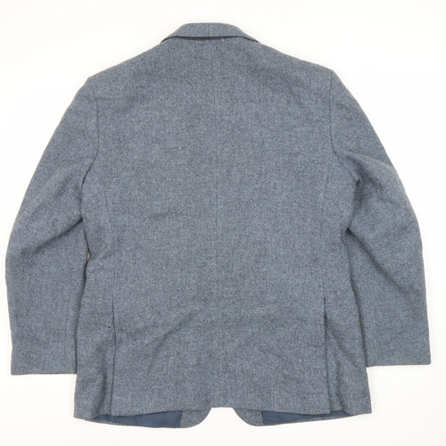 Marks and Spencer Men's Blue Wool Blazer, 42