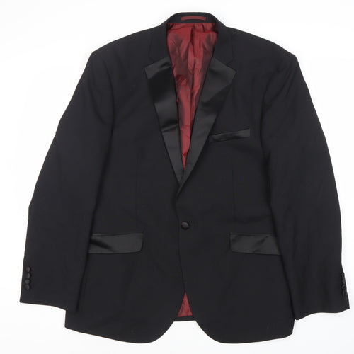 Charlton Gray Men's Black Shawl Collar Blazer 44S