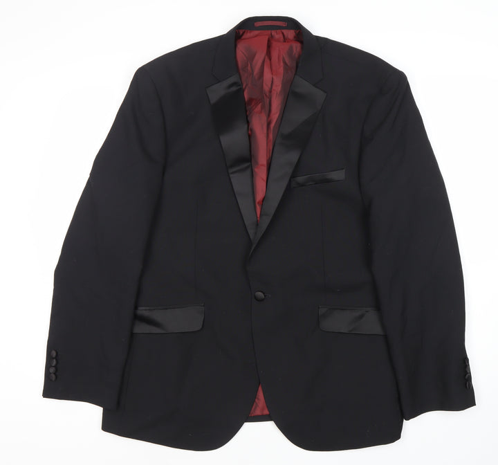 Charlton Gray Men's Black Shawl Collar Blazer 44S