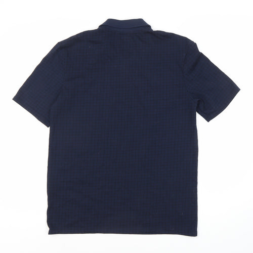 Slazenger Men's Blue Short Sleeve Polo, Size S