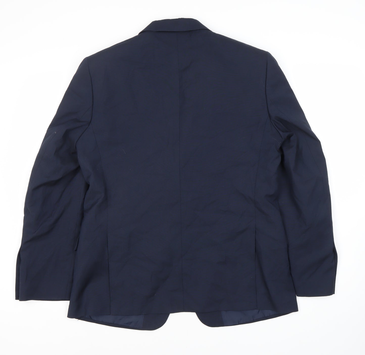 Marks and Spencer Men's Blue Blazer, Size L, Short Length