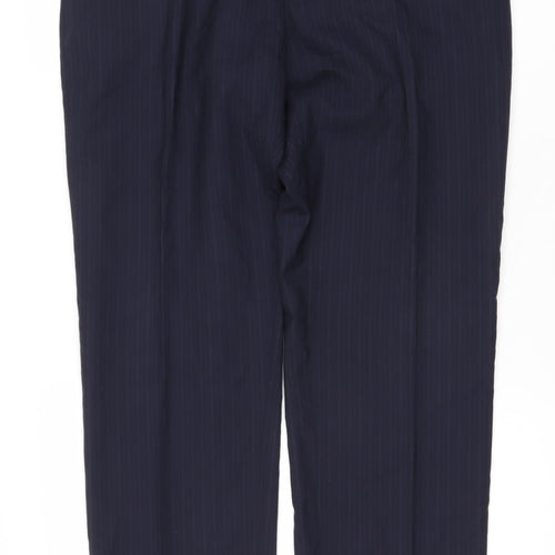 Jaeger Men's Black Striped Dress Pants 36R