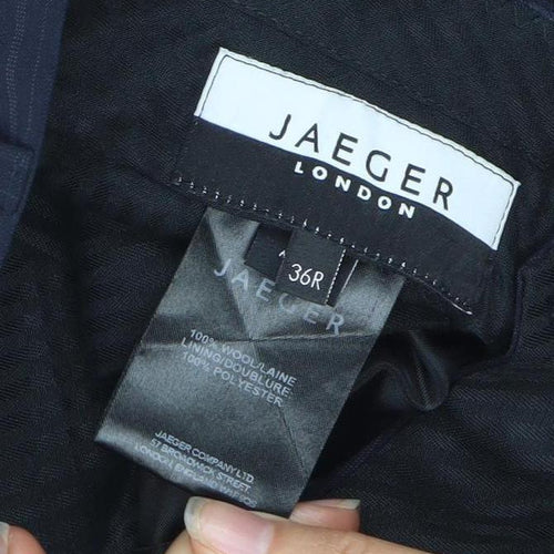 Jaeger Men's Black Striped Dress Pants 36R