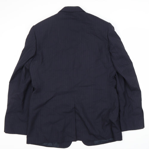 Jaeger Men's Blue Striped Blazer, 42 Regular Fit