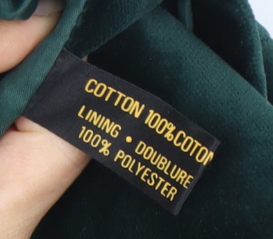 Braemar Green Velvet Blazer Jacket Size 10