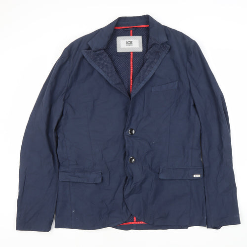 Iceberg Men Blue Blazer - Size UK 44, Casual Style