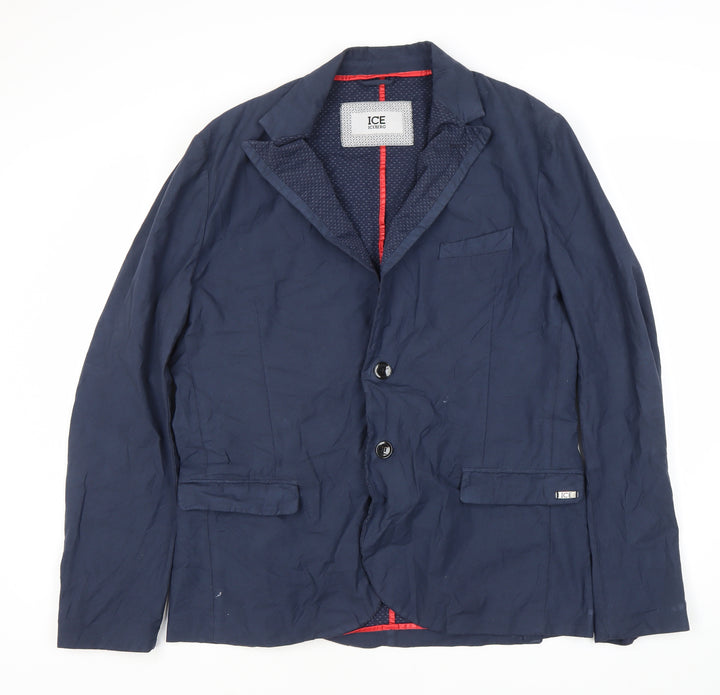 Iceberg Men Blue Blazer - Size UK 44, Casual Style