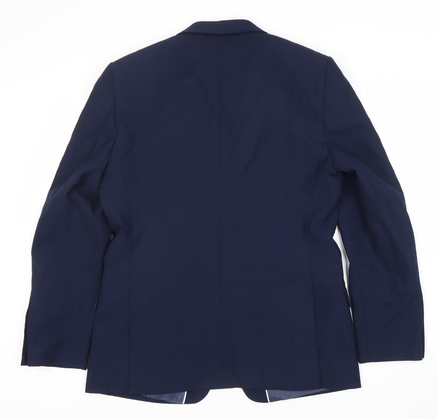 Marks and Spencer Men's Blue Wool Blazer - Size 40R