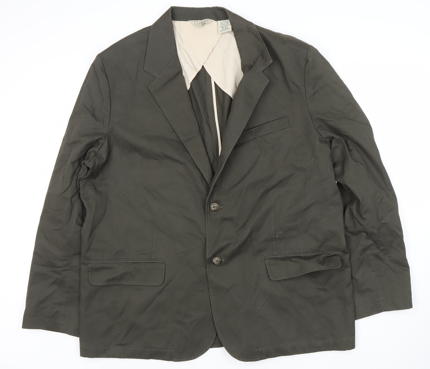 L.L. Bean Men's Green Blazer, Size 48 Regular Fit