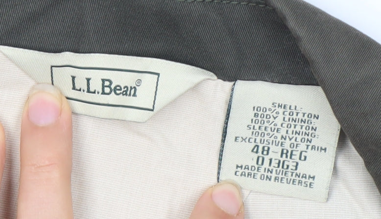 L.L. Bean Men's Green Blazer, Size 48 Regular Fit