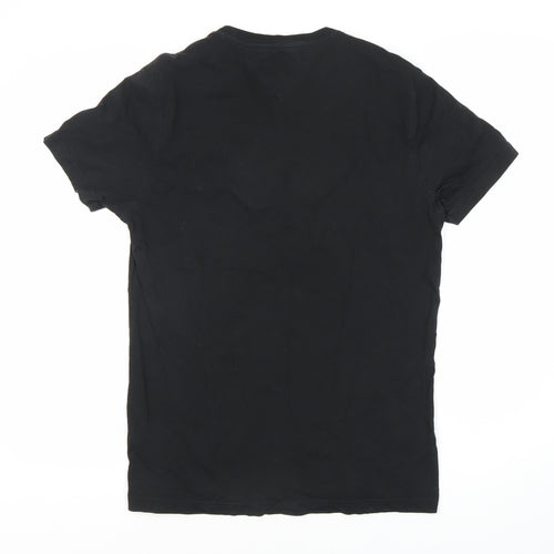 Tommy Jeans Men's Black Crew Neck T-Shirt - Size M