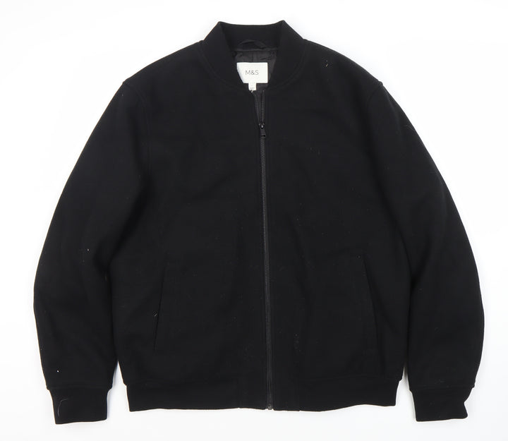Marks and Spencer Men's Black Basic Jacket, L 41"-43"