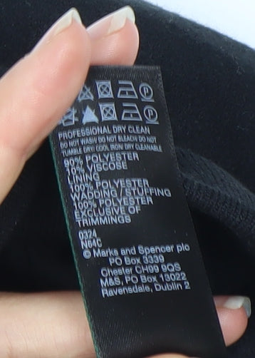 Marks and Spencer Men's Black Basic Jacket, L 41"-43"