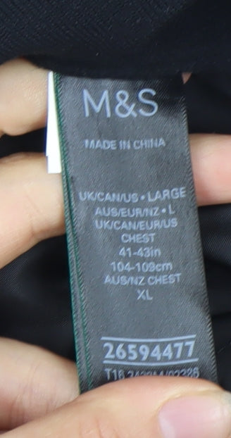 Marks and Spencer Men's Black Basic Jacket, L 41"-43"