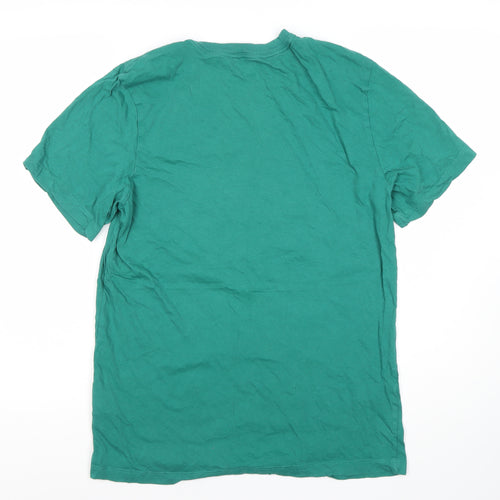 Nike Men's Green Graphic Print T-Shirt, Size S
