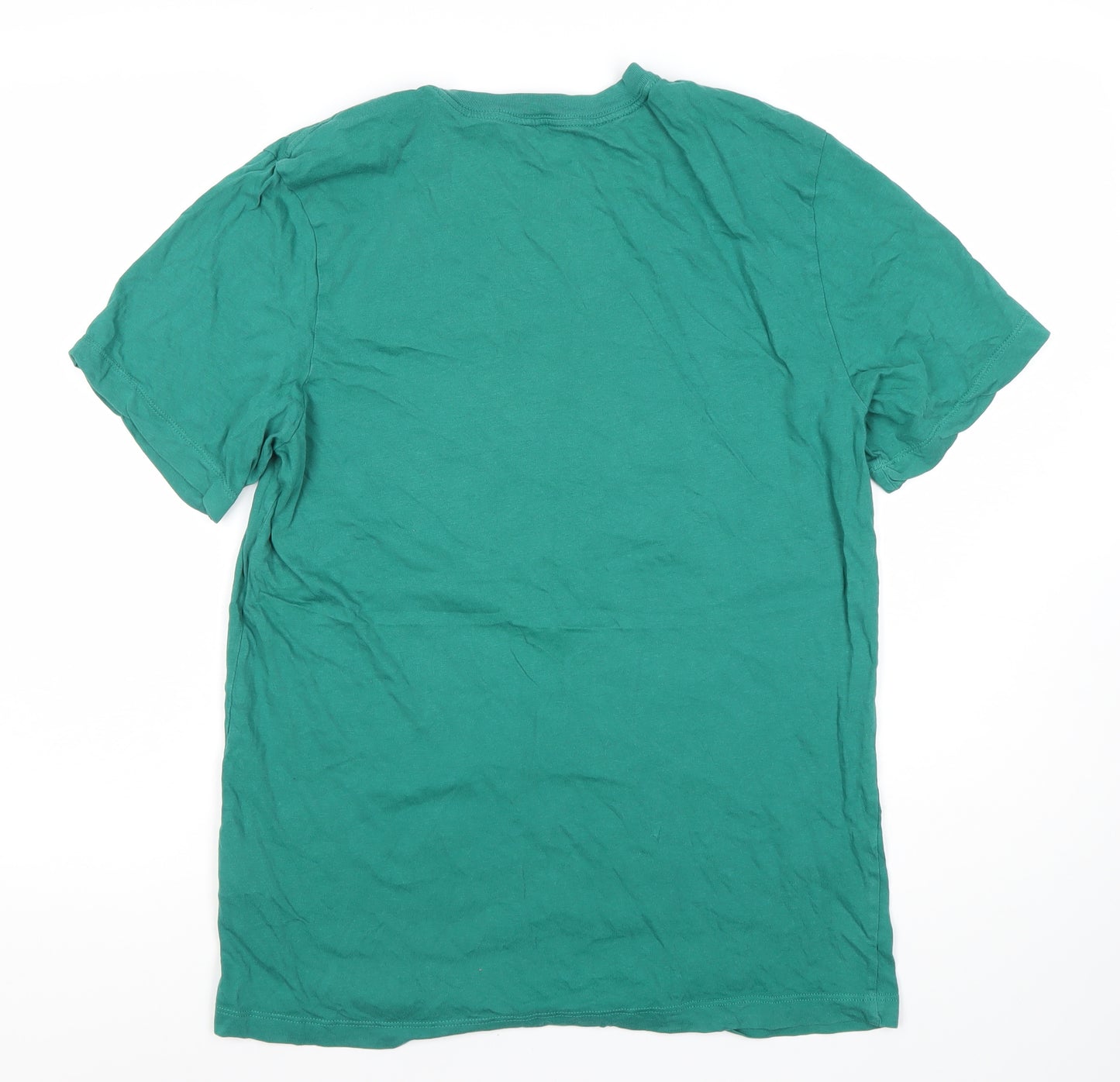 Nike Men's Green Graphic Print T-Shirt, Size S